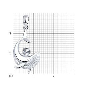 Подвеска SOKOLOV - Серебро 925, Фианит (арт. 94033206)