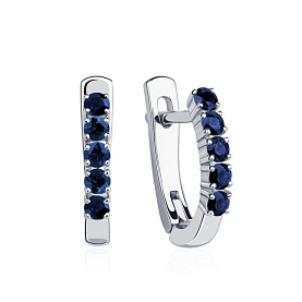 Серьги Platinum Lab. - Платина 950 (арт. ПС-045С-01)