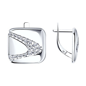 Серьги Diamant - Серебро 925, Фианит (арт. 94-120-01524-1)