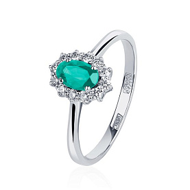 Кольцо Platinum Lab. - Платина 950 (арт. ПК-206И-01)