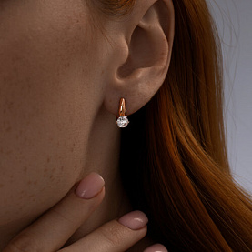 Серьги SOKOLOV - Серебро 925, Фианит (арт. 93022368)