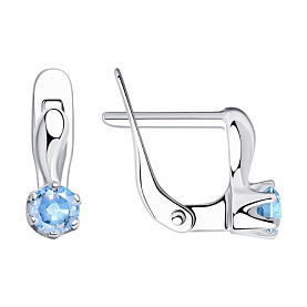 Серьги SOKOLOV - Серебро 925, Фианит (арт. 94020450)