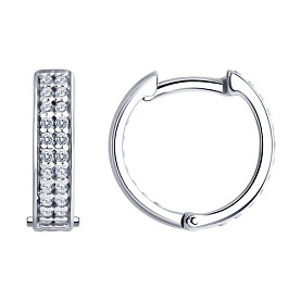 Серьги SOKOLOV - Серебро 925, Фианит (арт. 94025840)