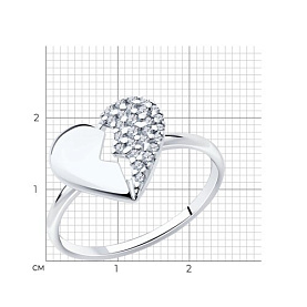 Кольцо SOKOLOV - Серебро 925, Фианит (арт. 94014046)