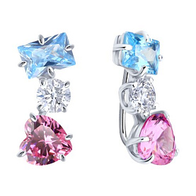 Серьги SOKOLOV - Серебро 925, Фианит (арт. 94026911)