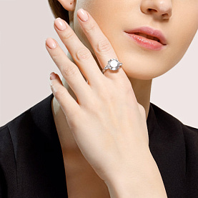 Кольцо SOKOLOV - Серебро 925, Фианит (арт. 94012076)