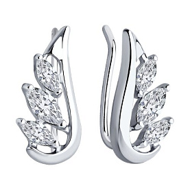 Серьги SOKOLOV - Серебро 925, Фианит (арт. 94026579)