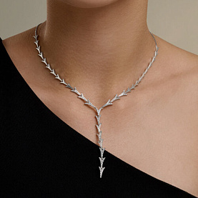 Колье SOKOLOV - Серебро 925, Фианит (арт. 94071376)