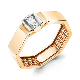 Кольцо Аквамарин - Серебро 925, Фианит (арт. 67715.6)