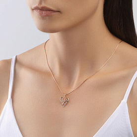 Подвеска SOKOLOV - Золото 375, Фианит (арт. 035082-4)