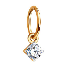 Подвеска SOKOLOV - Золото 375, Фианит (арт. 035007-4)