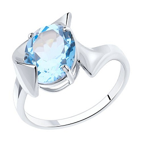 Кольцо SOKOLOV - Серебро 925, Топаз (арт. 92011948)