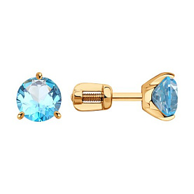 Серьги SOKOLOV - Золото 375, Топаз (арт. 31-322-01699-2)