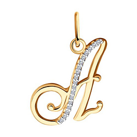 Подвеска SOKOLOV - Золото 375, Фианит (арт. 034526-4)