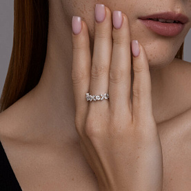 Кольцо SOKOLOV - Серебро 925, Фианит (арт. 94014123-91)