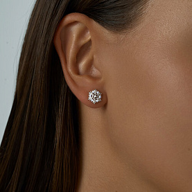 Серьги SOKOLOV - Серебро 925, Фианит (арт. 94022565)