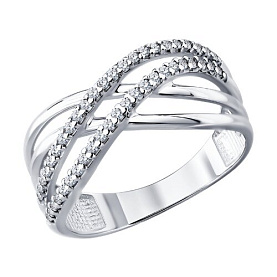 Кольцо Diamant - Серебро 925, Фианит (арт. 94-110-00406-1)