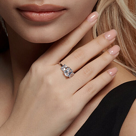 Кольцо SOKOLOV - Серебро 925, Фианит (арт. 94014051)