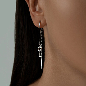 Серьги Diamant - Серебро 925 (арт. 94-123-01498-1)