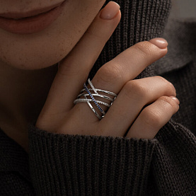 Кольцо SOKOLOV - Серебро 925, Фианит (арт. 94013671)