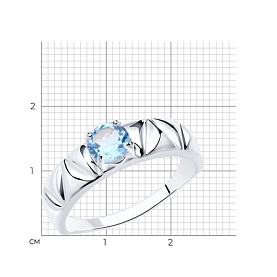 Кольцо Diamant - Серебро 925, Топаз (арт. 94-310-00793-1)