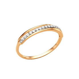 Кольцо ЮФ Династия - Золото 375, Фианит (арт. 000571-5102)