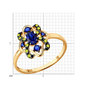 Кольцо SOKOLOV - Серебро 925, Сапфир (арт. 62010013)