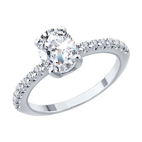 Кольцо SOKOLOV - Серебро 925, Фианит (арт. 94015031)