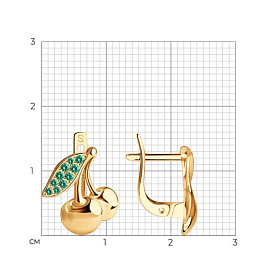 Серьги SOKOLOV - Серебро 925, Фианит (арт. 93020149)