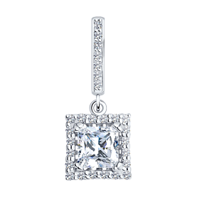 Подвеска SOKOLOV - Серебро 925, Фианит (арт. 94031301)