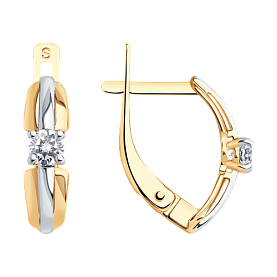 Серьги SOKOLOV - Золото 375, Фианит (арт. 027898-4)