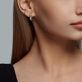 Серьги Diamant - Серебро 925, Фианит (арт. 94-120-01990-1)