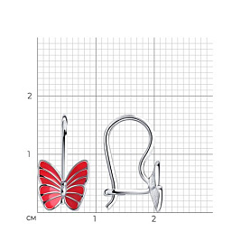 Серьги SOKOLOV - Серебро 925, Эмаль (арт. 94021640)