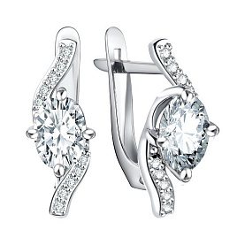 Серьги Talant - Серебро 925, Фианит (арт. 10-72-0001-11815)