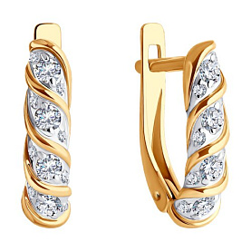 Серьги SOKOLOV - Золото 375, Фианит (арт. 31-120-02315-1)