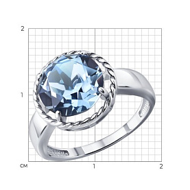 Кольцо Diamant - Серебро 925, Кристалл (арт. 94-110-00399-1)