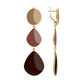 Серьги SOKOLOV - Серебро 925, Эмаль (арт. 93020968)