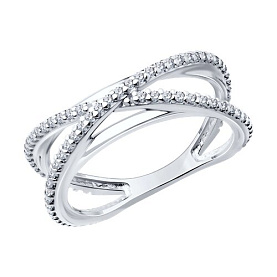 Кольцо SOKOLOV - Серебро 925, Фианит (арт. 94013719)