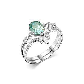 Кольцо Дар - Серебро 925, Синтетический муассанит, Фианит (арт. К-3922рс1613900)