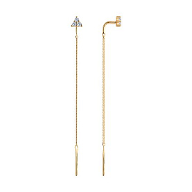 Серьги SOKOLOV - Серебро 925, Фианит (арт. 93021133)