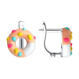 Серьги SOKOLOV - Серебро 925, Эмаль (арт. 94026102)