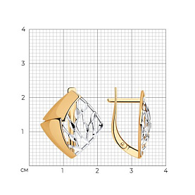 Серьги Diamant - Серебро 925 (арт. 93-120-00776-1)