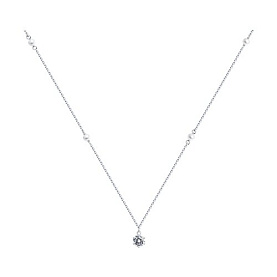 Колье SOKOLOV - Серебро 925, Жемчуг имитация, Фианит (арт. 94070614)