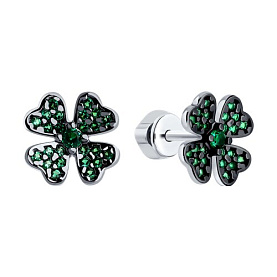 Серьги SOKOLOV - Серебро 925, Фианит (арт. 94026421)