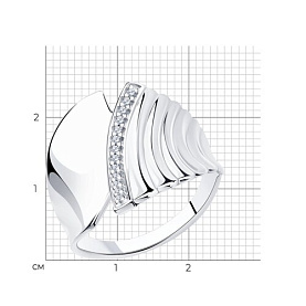 Кольцо SOKOLOV - Серебро 925, Фианит (арт. 94013222)
