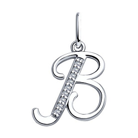 Подвеска SOKOLOV - Серебро 925, Фианит (арт. 94031365)