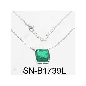 Колье Фиделис - Серебро 925, Фианит (арт. SN-B1739-gr)