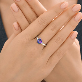 Кольцо Diamant - Серебро 925, Кристалл (арт. 94-110-02383-3)