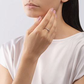 Кольцо SOKOLOV - Золото 585, Фианит (арт. 019012)