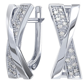 Серьги POKROVSKY - Серебро 925, Фианит (арт. 2101611-00775)